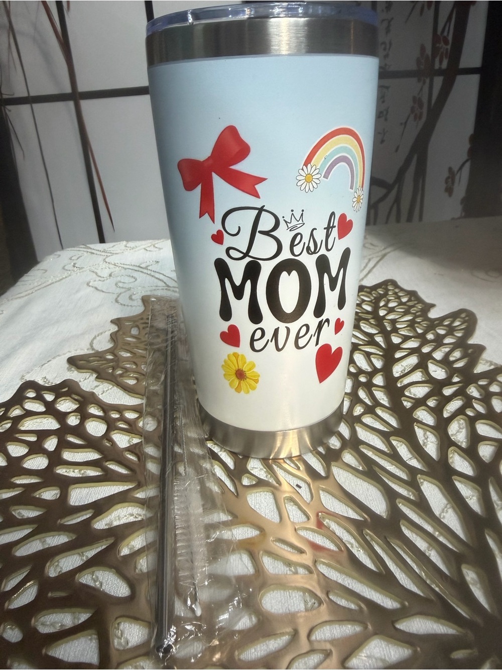 Best MOM Ever Insulated Tumbler - White